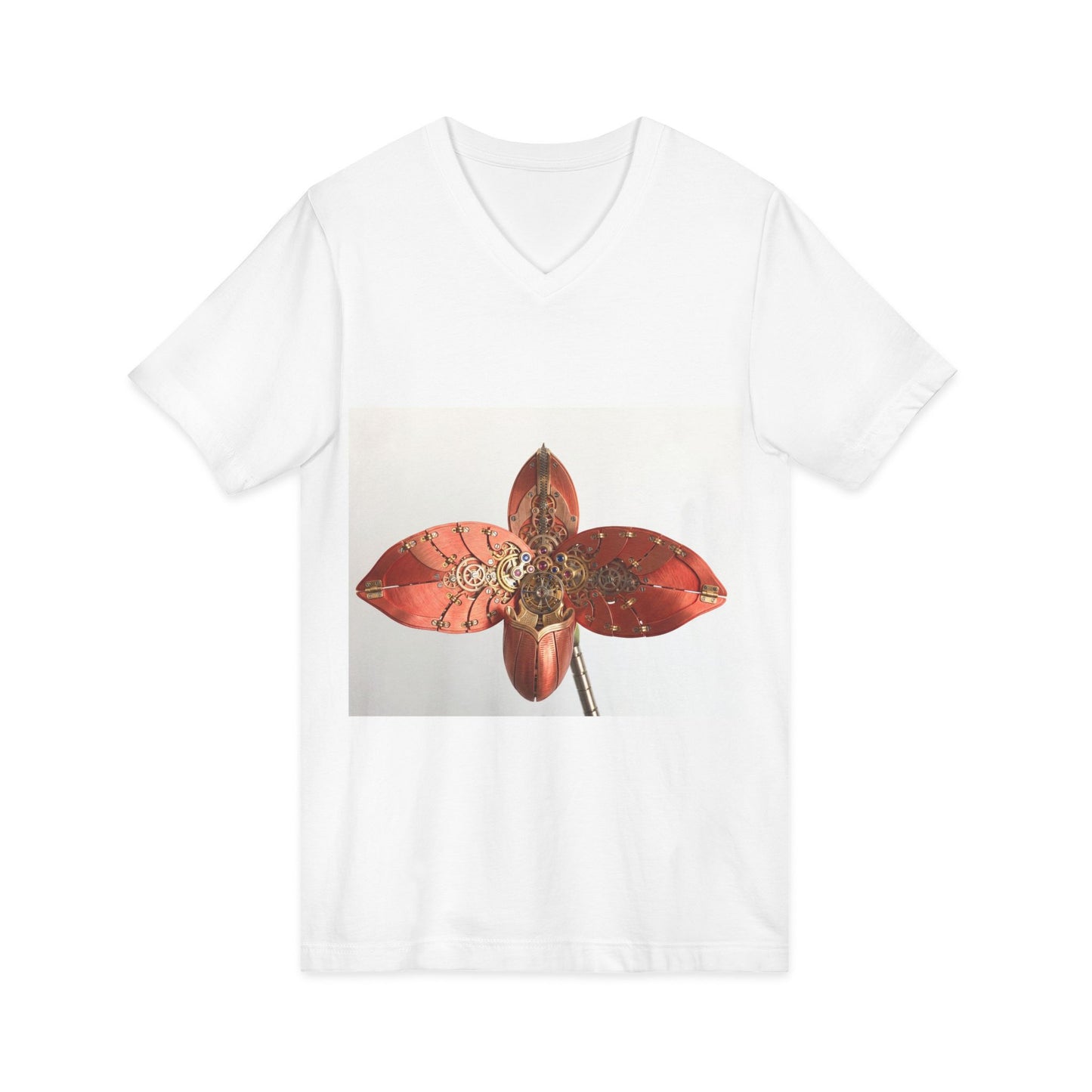 Unisex Jersey Short Sleeve V-Neck Tee