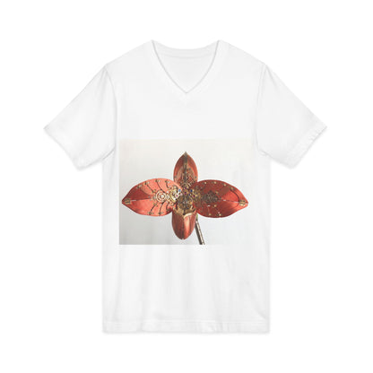 Unisex Jersey Short Sleeve V-Neck Tee