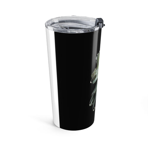 20 oz Botanical Ghost Orchid Tumbler Elegant Floral Travel Cup Platycerium Stagehorn